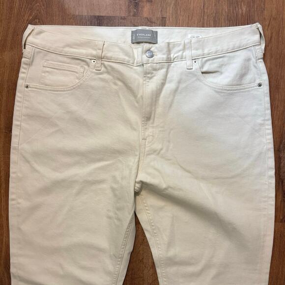 NWOT Everlane The Organic Cotton Slim-Fit Jean In Calico Ecru Size 40x32 - Picture 5 of 9